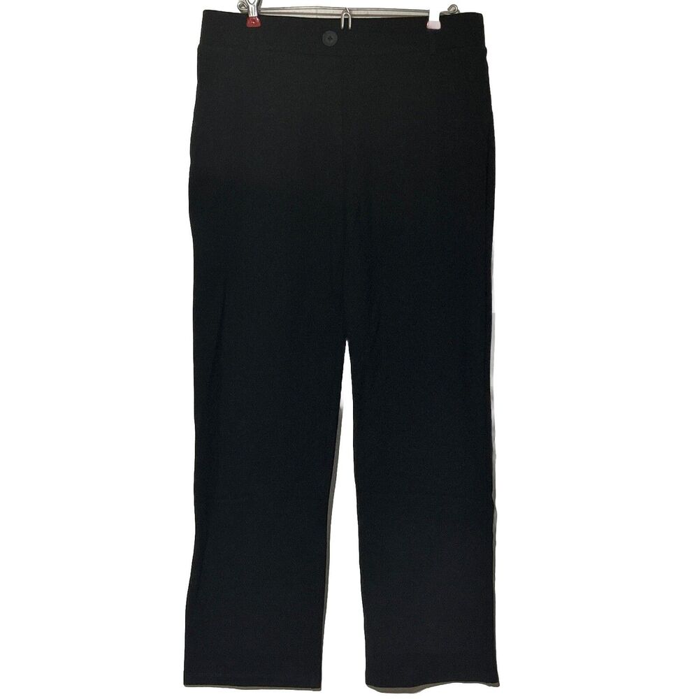 Ododos Womens Pants Joggers Athletic Yoga Black Accent Button XL NWT